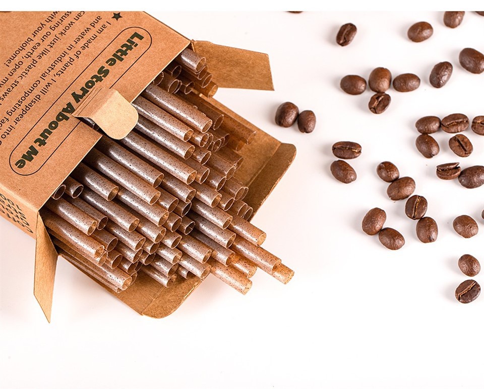 Coffe Grounds PLA Straw